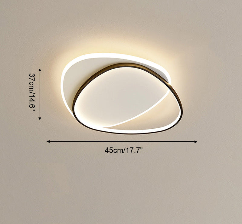 Dimmable Flat Geometric Ceiling Light