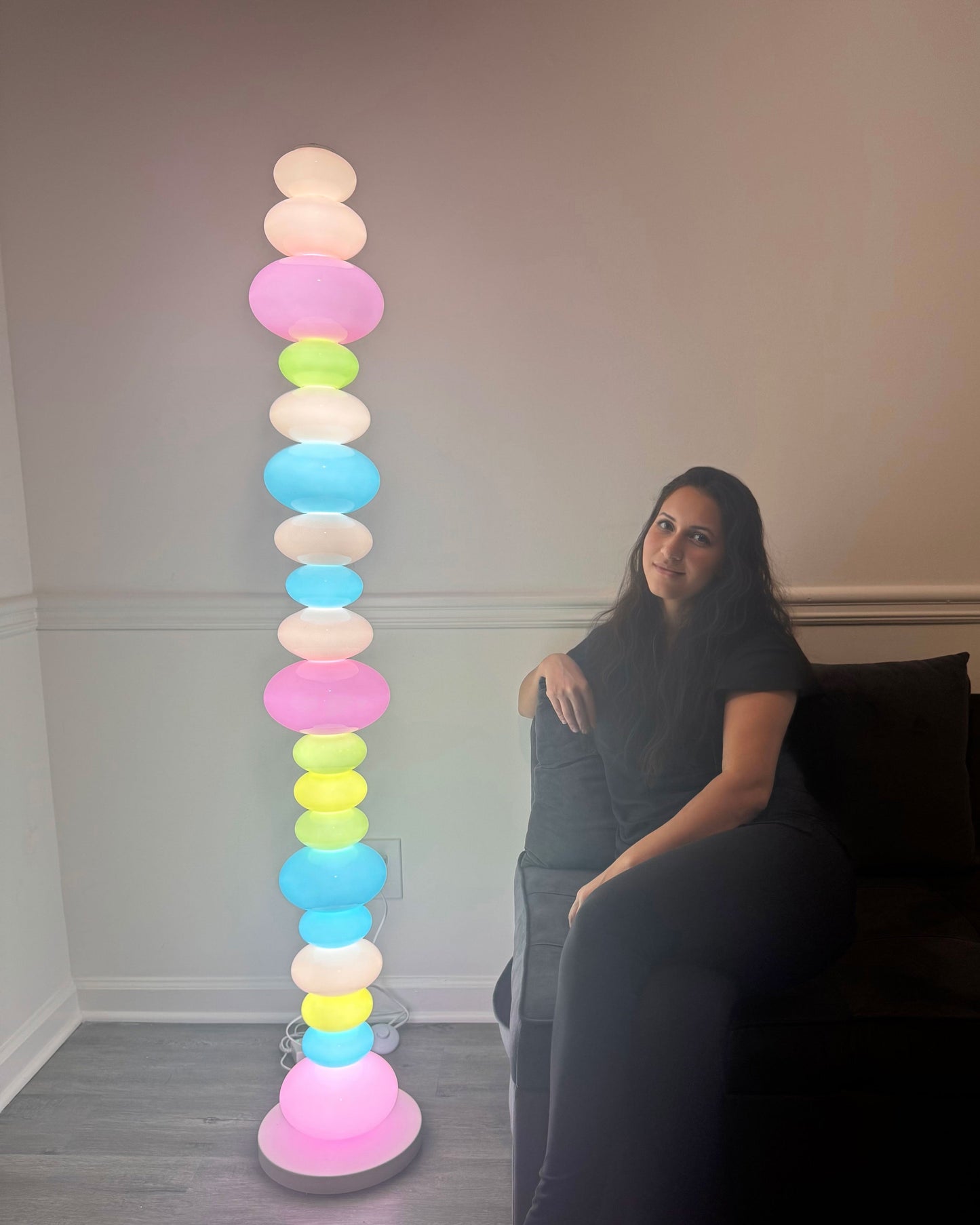 "Gourmet Prism" Column Floor Lamp