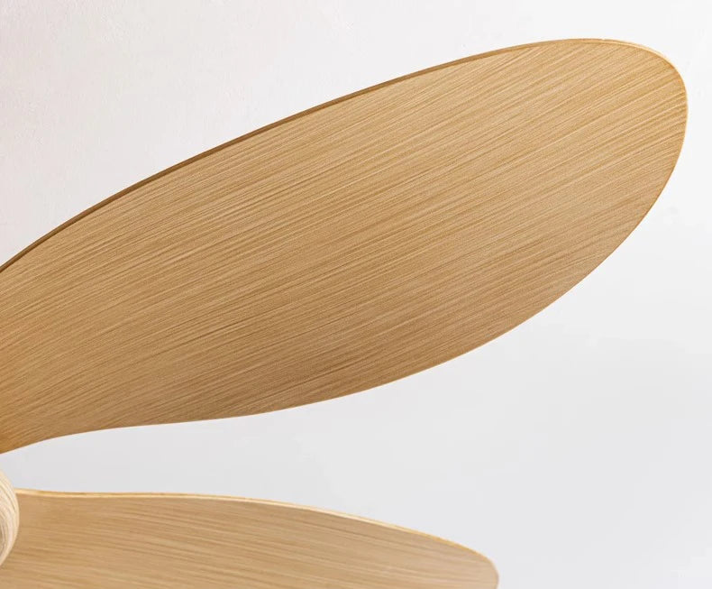 Grand Plafonnier Ventilateur Bois Clair