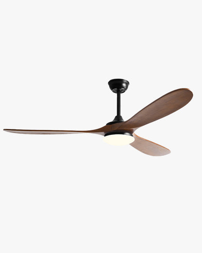 Grand Ventilateur Plafonnier Épicéa – Bois et Lumière Intégrée