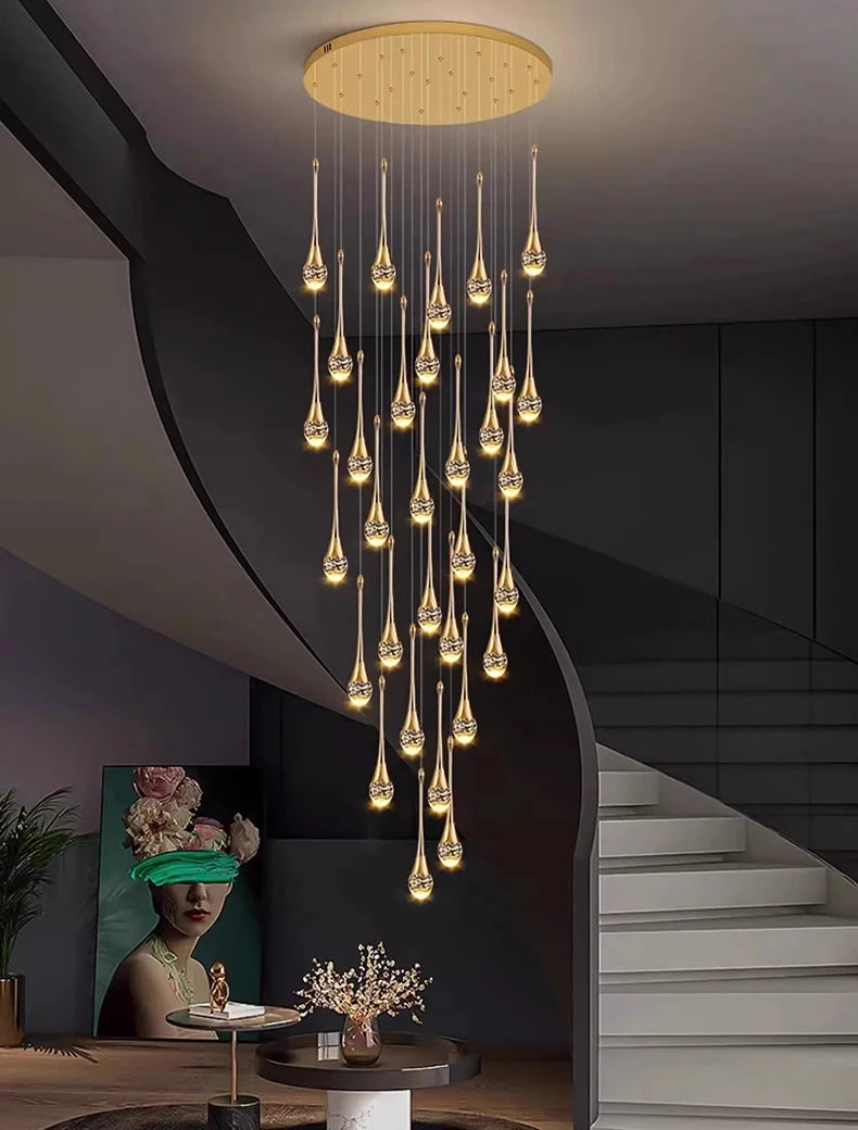 Grande suspension pour haut plafond