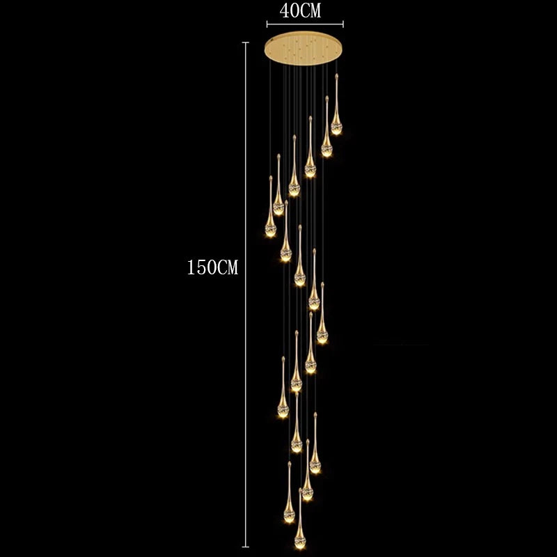 Grande suspension pour haut plafond