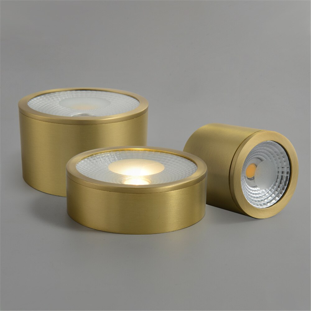 Spot Lumineux Plafond Cylindrique Moderne - Tarm Doré-6