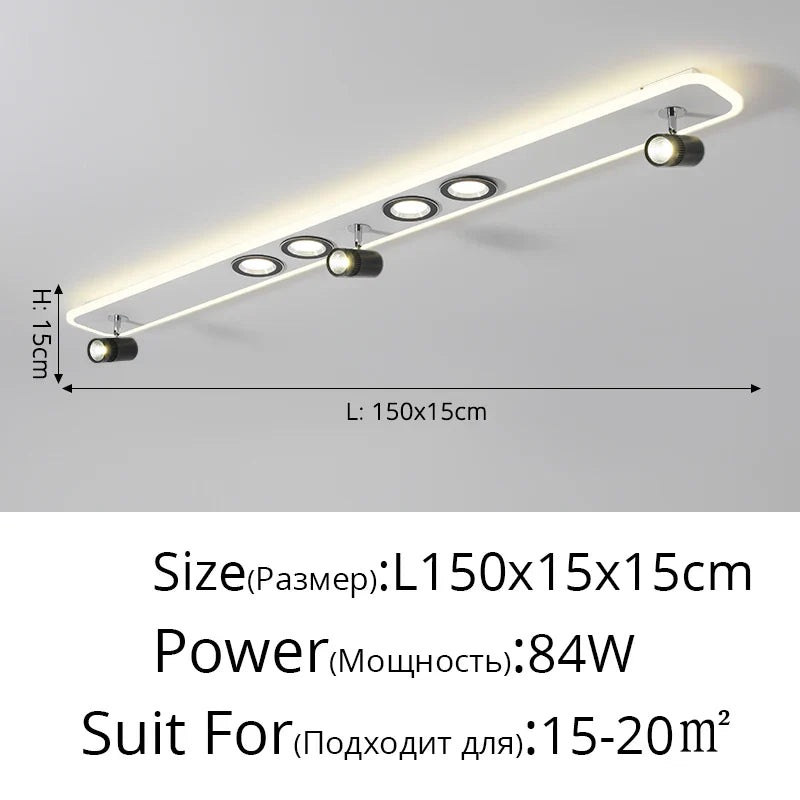 Variant image for Plafonnier LED Acrylique - Éclat Moderne Design-19