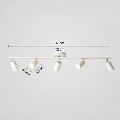 Variant image for Plafonnier Éclairage Surface Minimaliste - Lumis Noir-16