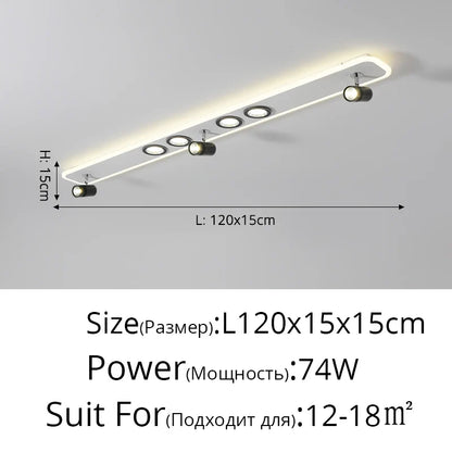 Variant image for Plafonnier LED Acrylique - Éclat Moderne Design-15