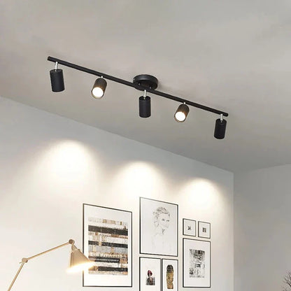 Plafonnier Éclairage Surface Minimaliste - Lumis Noir-5