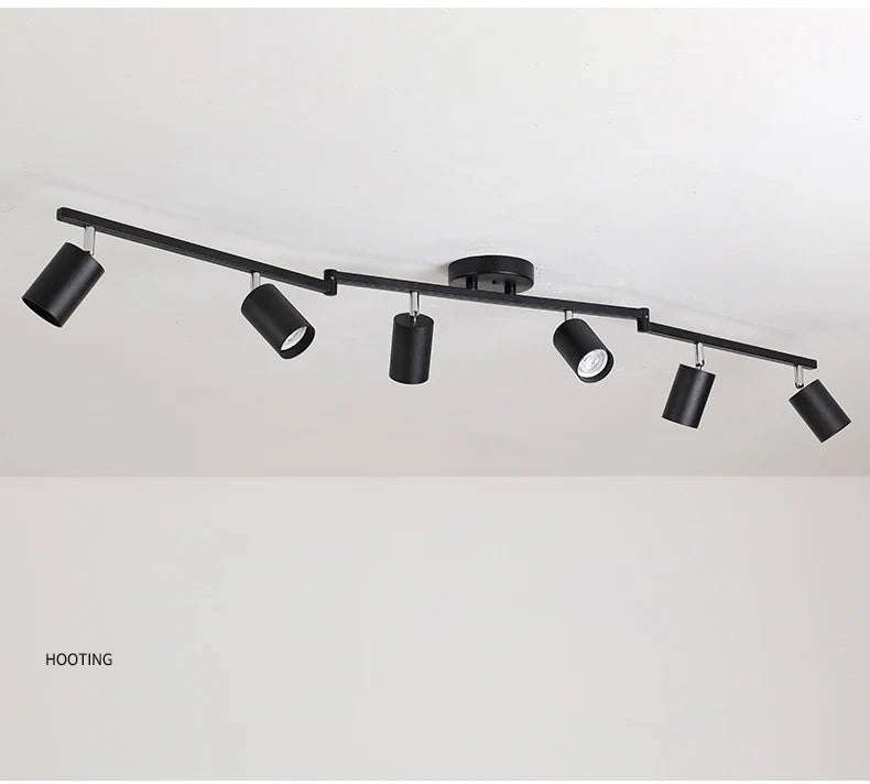 Variant image for Plafonnier Éclairage Surface Minimaliste - Lumis Noir-19
