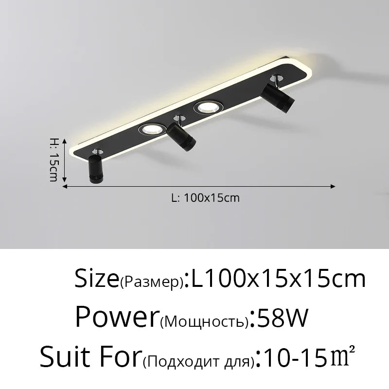 Variant image for Plafonnier LED Acrylique - Éclat Moderne Design-9
