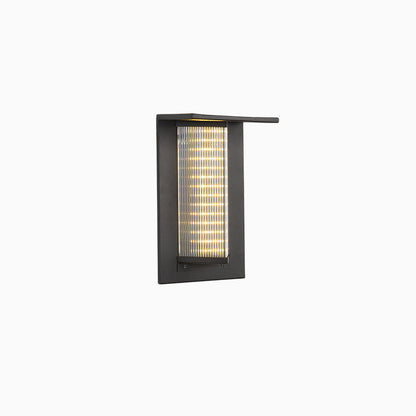 Black Eclipse Solar Sconce – Energy-Efficient Outdoor Wall Lighting