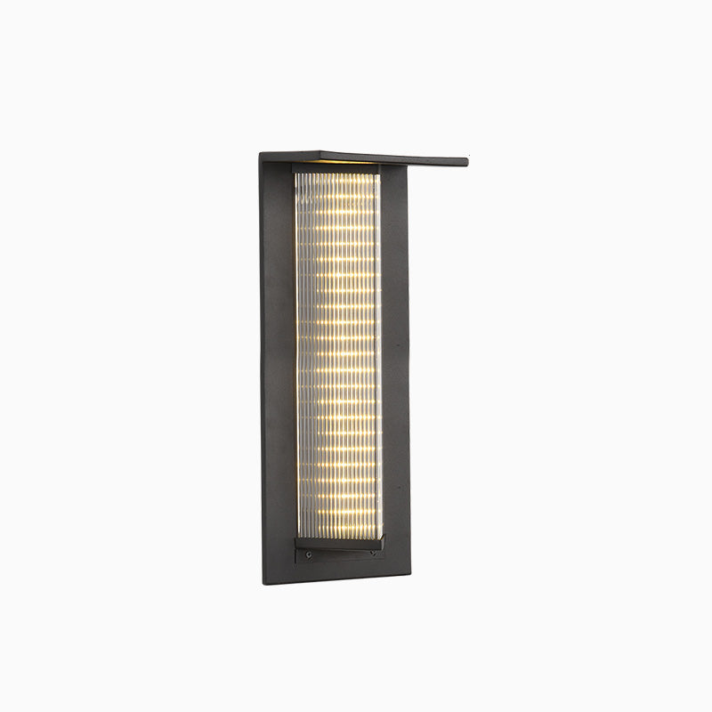 Black Eclipse Solar Sconce – Energy-Efficient Outdoor Wall Lighting