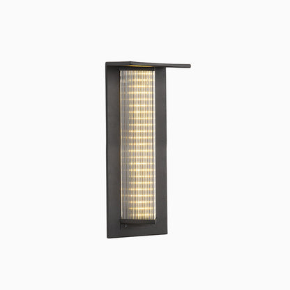 Black Eclipse Solar Sconce – Energy-Efficient Outdoor Wall Lighting