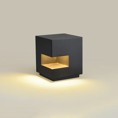 Black Obelisk Solar Lamp – Pillar Lighting for Garden and Patio