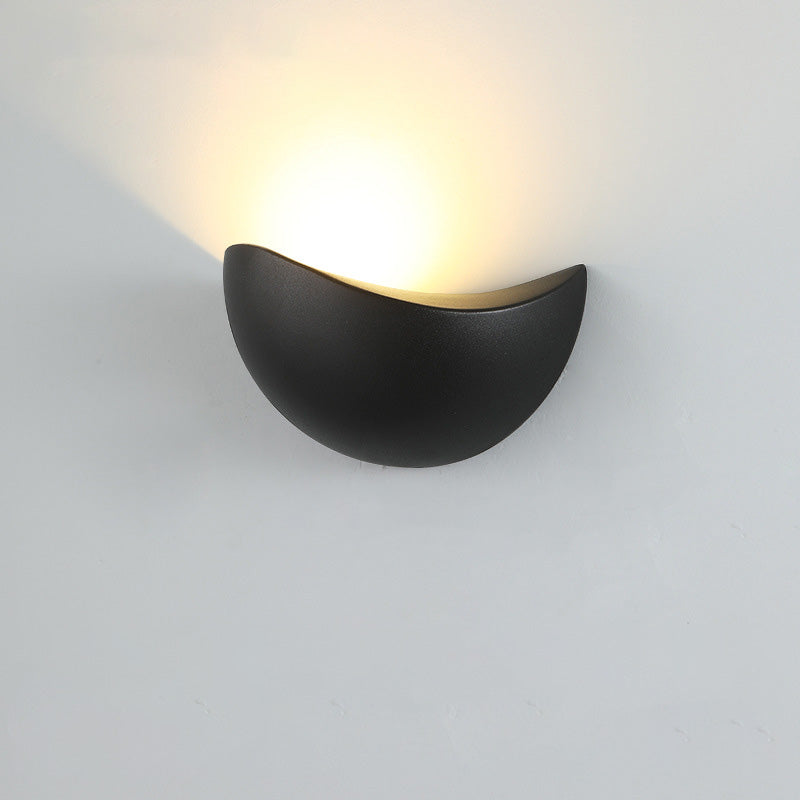 Crescent Outdoor Wall Sconce - Contemporary Lighting