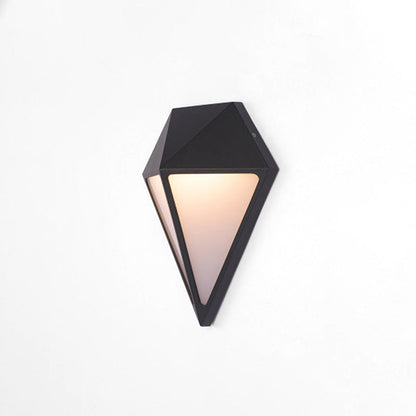Prisma Black Outdoor Wall Sconce – Elegant Geometric Glow