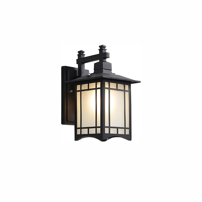 Handcrafted Outdoor Wall Sconce – Black or Vintage Copper Finish
