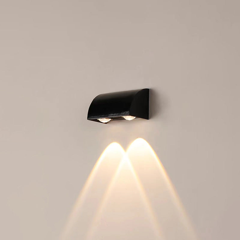 Applique Murale Extérieure Downlight Noire – Éclairage Minimaliste et Élégance Moderne