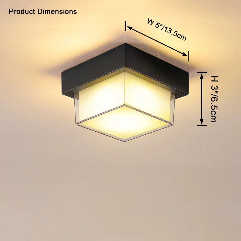 Outdoor Ceiling Light - Square Glow