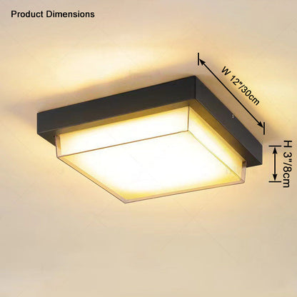 Outdoor Ceiling Light - Square Glow