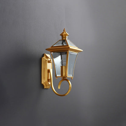 Solaria Outdoor Wall Light – Gold and Elegant