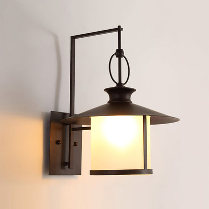 Coastal Outdoor Wall Sconce – Black Elegance and Seaside Style