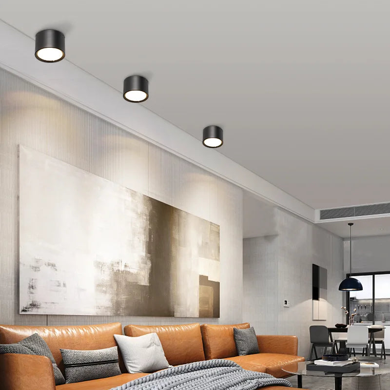 Plafonnier LED Métal - Éclat Moderne Design pour Salon et Chambre-5