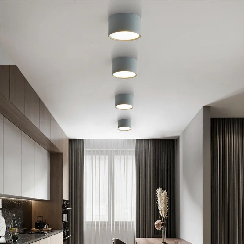 Plafonnier LED Métal - Éclat Moderne Design pour Salon et Chambre-3