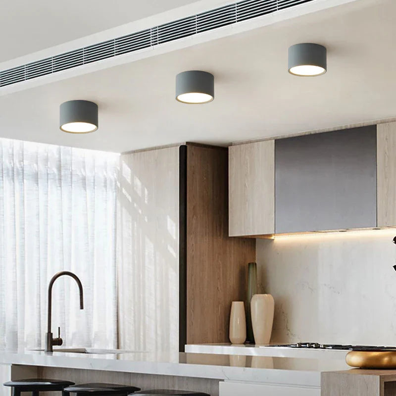 Plafonnier LED Métal - Éclat Moderne Design pour Salon et Chambre-4