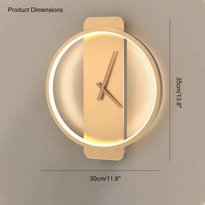 Horloge Murale avec Lumière LED