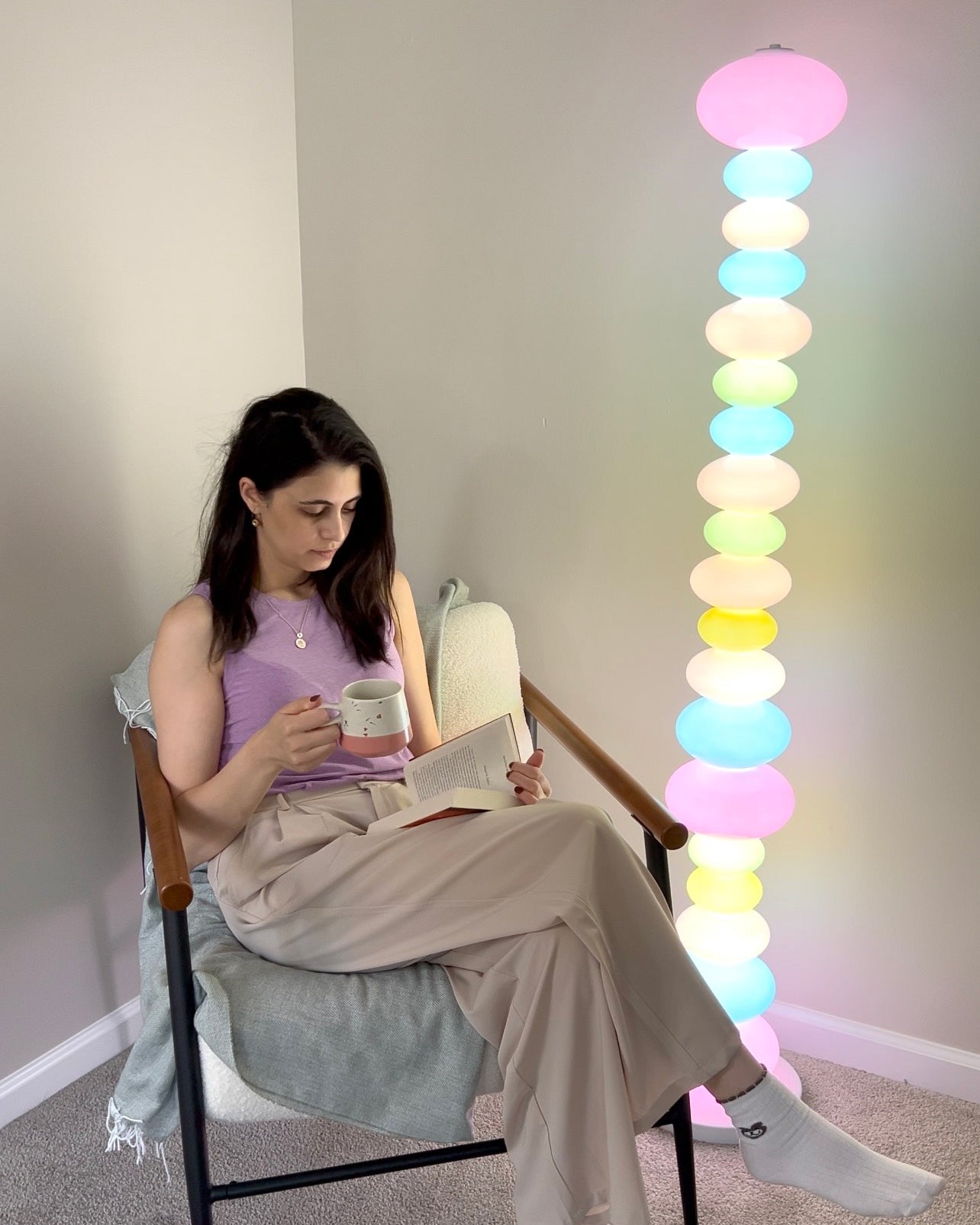 "Gourmet Prism" Column Floor Lamp