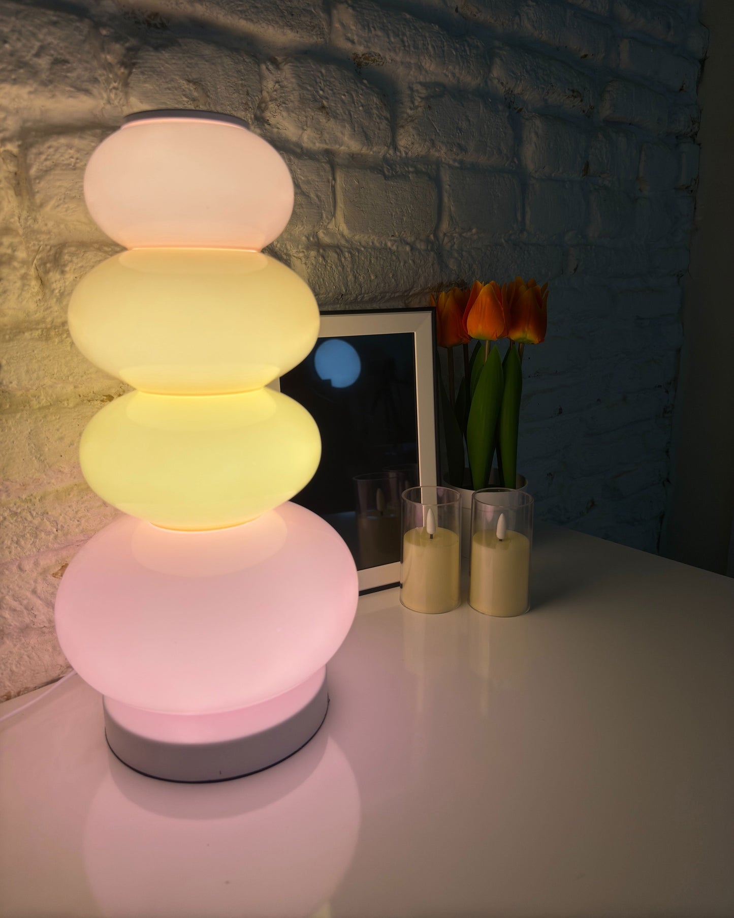 "Gourmet Prism" Column Floor Lamp