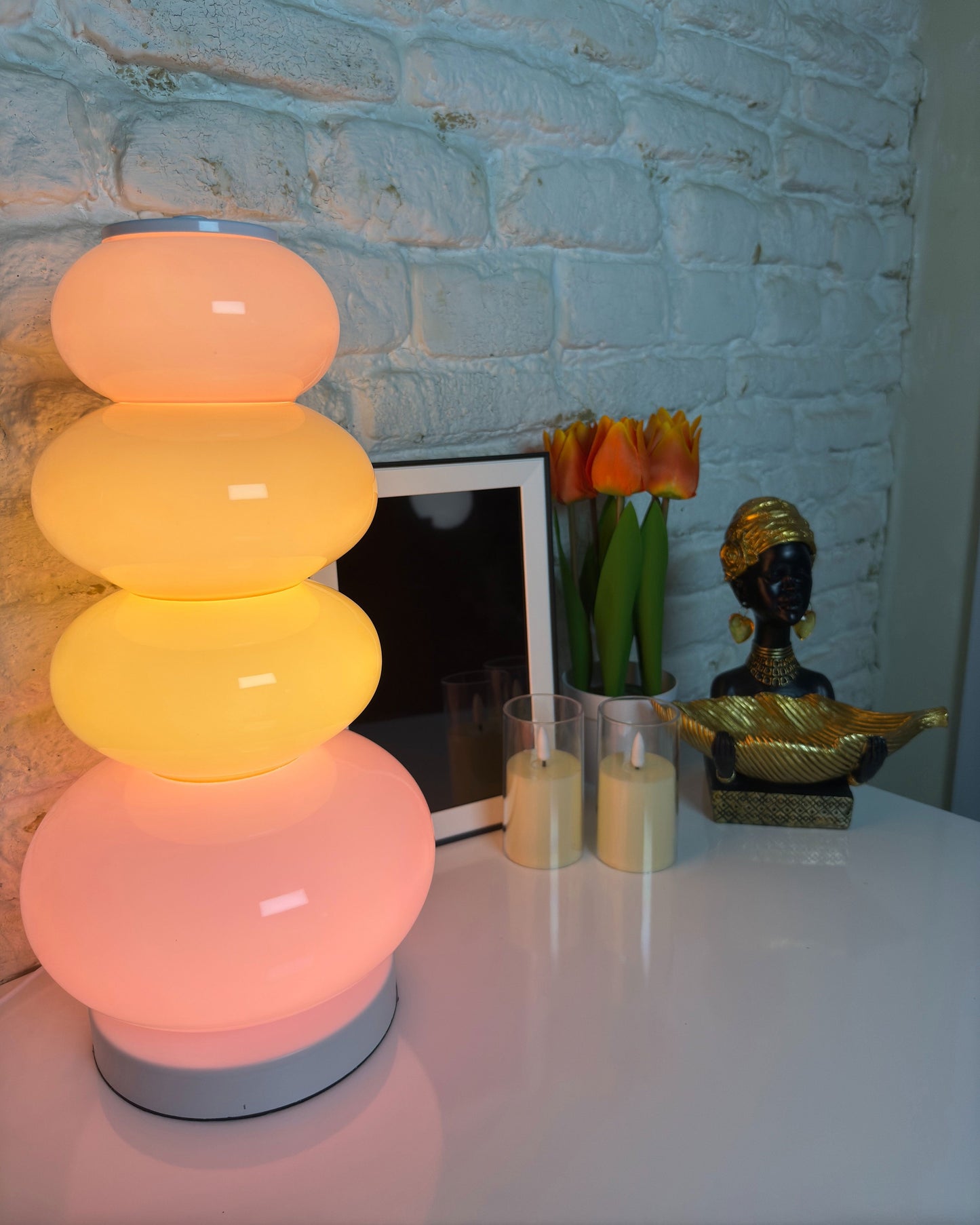 "Gourmet Prism" Column Floor Lamp