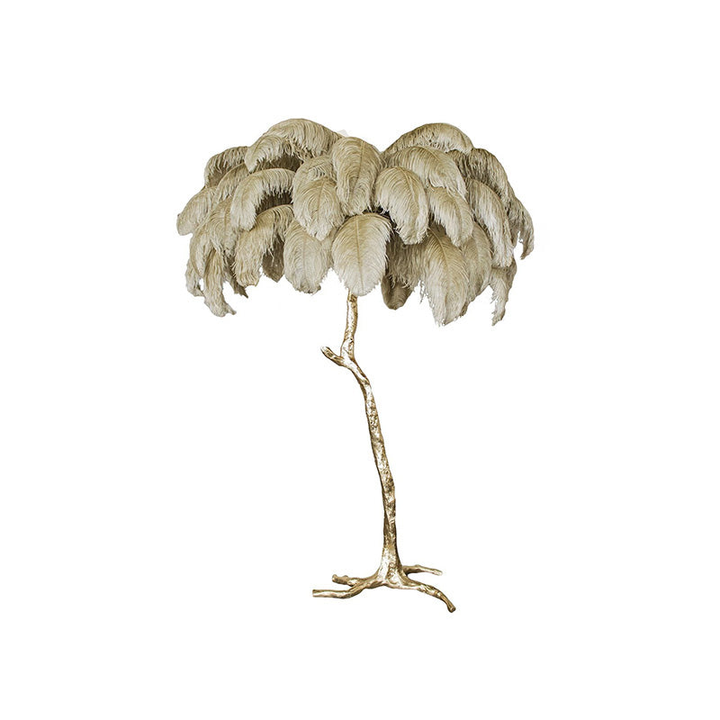 "Feather Oasis" Floor Lamp