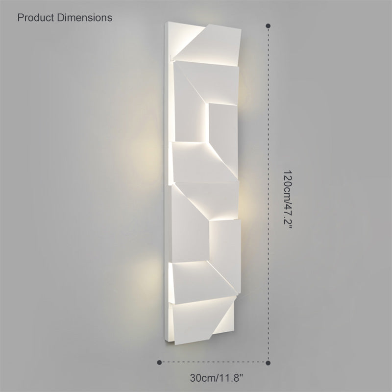 Rectangular Sculptural Wall Light