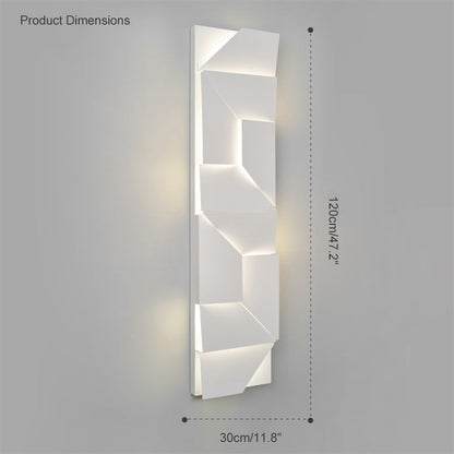 Rectangular Sculptural Wall Light