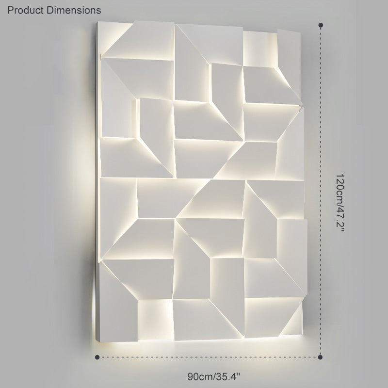 Rectangular Sculptural Wall Light