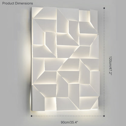 Rectangular Sculptural Wall Light