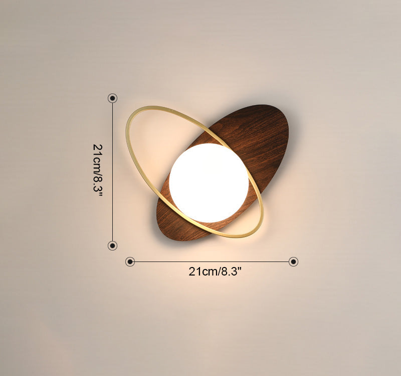 Frosted Oval Accent Wall Sconce