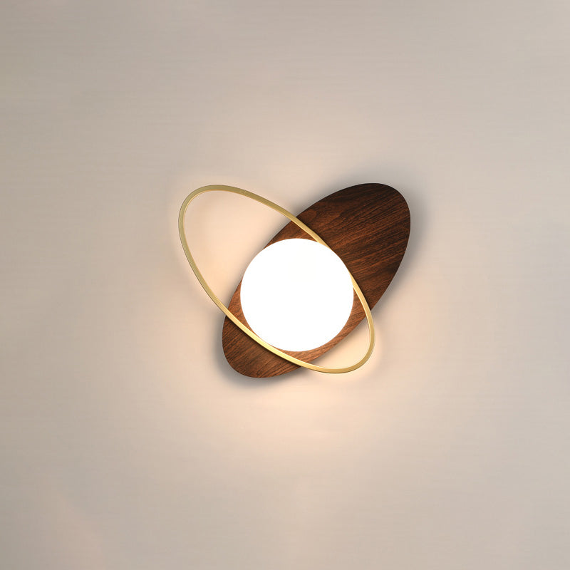 Frosted Oval Accent Wall Sconce