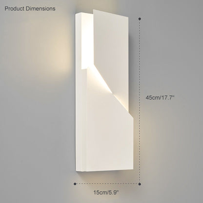Rectangular Sculptural Wall Light