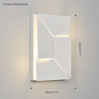 Rectangular Sculptural Wall Light