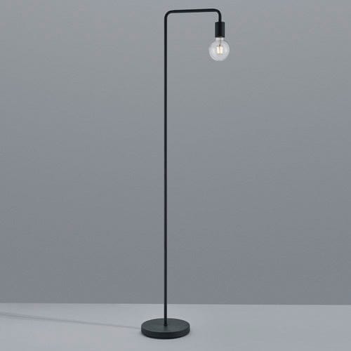 Lampadaire Ampoule et Pied Noir pour Salon