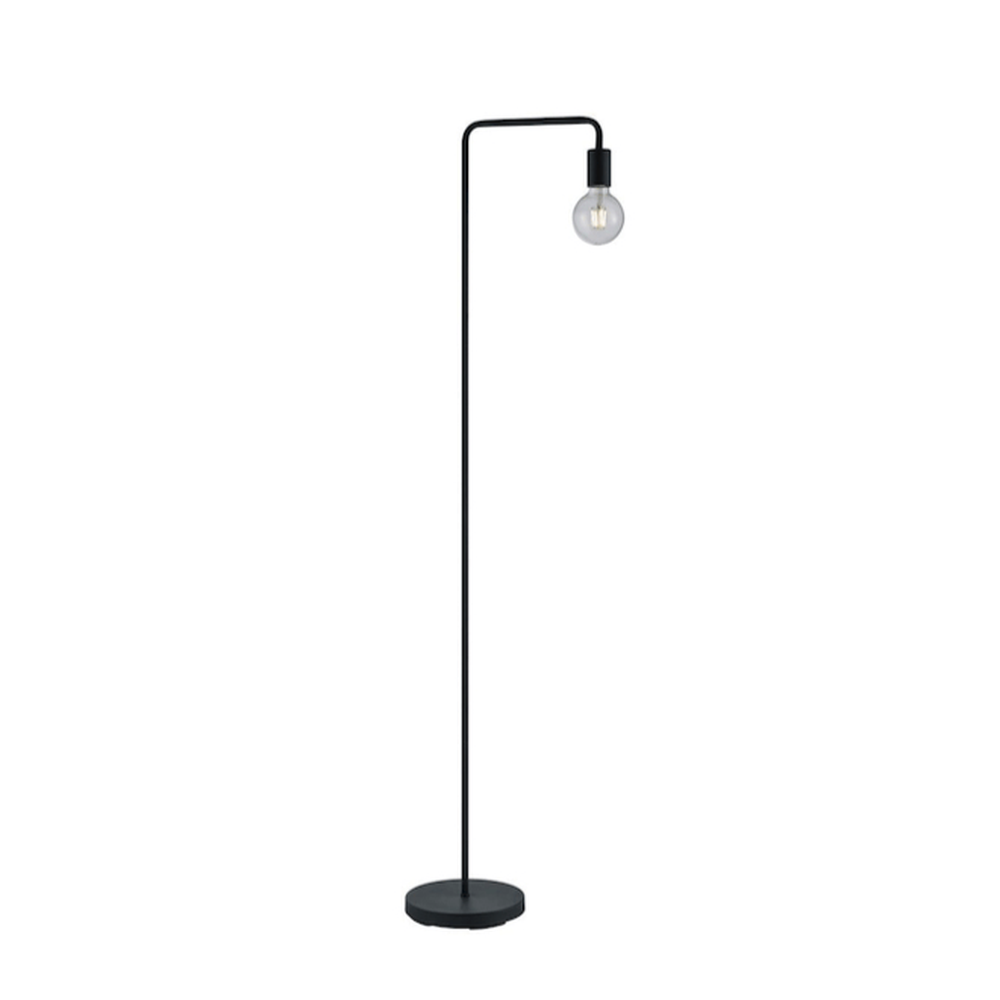 Lampadaire Ampoule et Pied Noir pour Salon