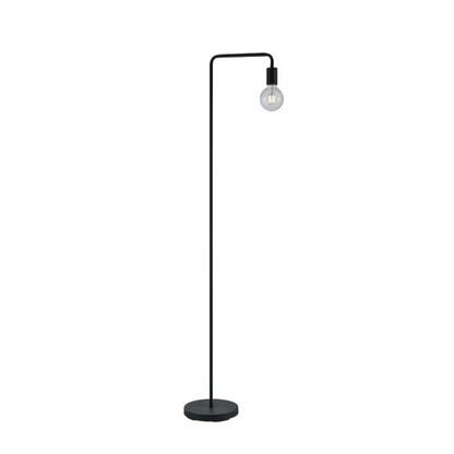 Lampadaire Ampoule et Pied Noir pour Salon