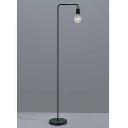 Lampadaire Ampoule et Pied Noir pour Salon
