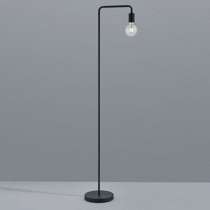 Lampadaire Ampoule et Pied Noir pour Salon
