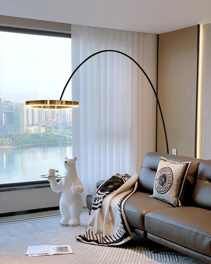 Lampadaire Arc Circulaire à LED