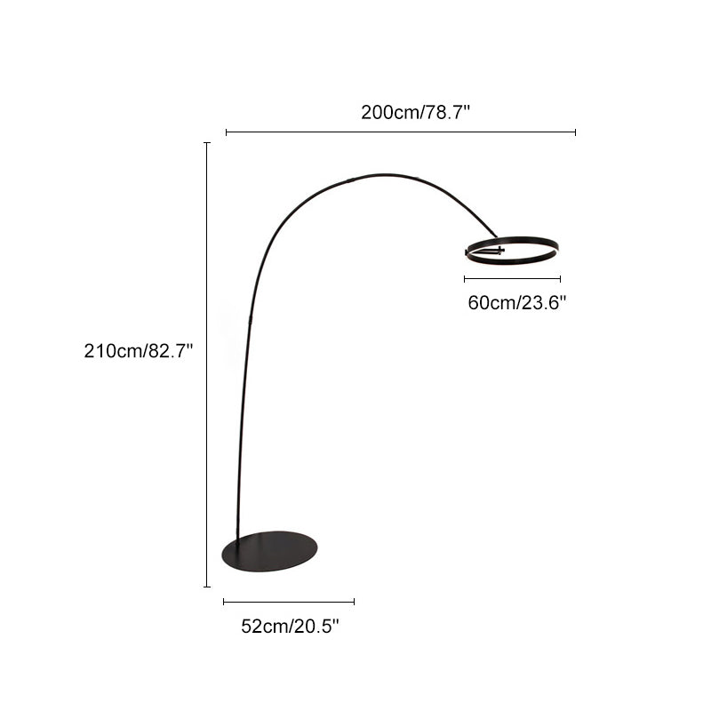 Lampadaire Arc Circulaire à LED