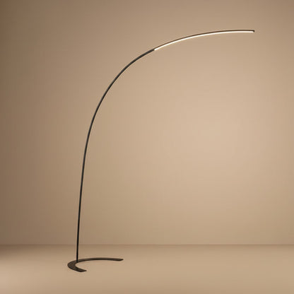 Lampadaire Arc Noir - Style Minimaliste pour salon