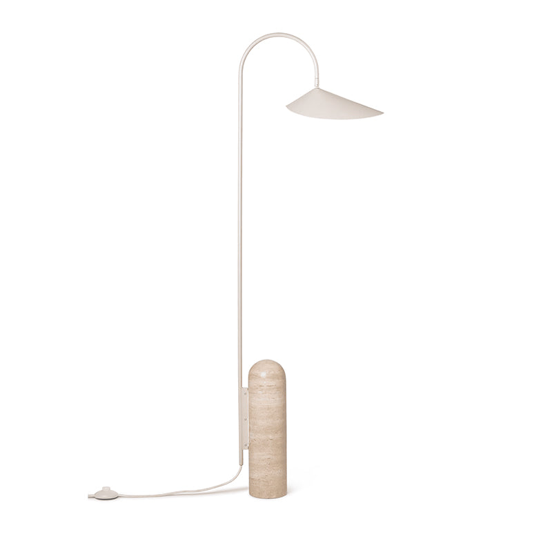 Lampadaire Arc Réglable avec Base en Marbre